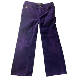 American Living Girls Purple Corduroy Pants‎ Size 5 Straight Leg 100% Cotton